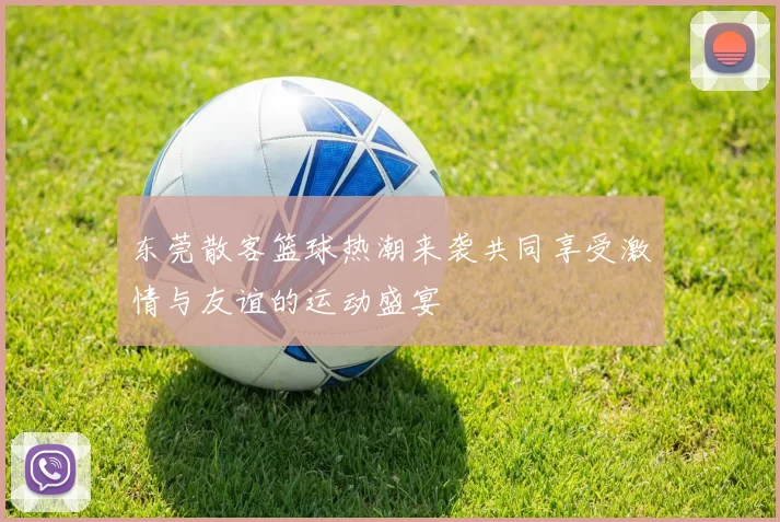 东莞散客篮球热潮来袭共同享受激情与友谊的运动盛宴